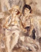 Jules Pascin Two gitana oil on canvas